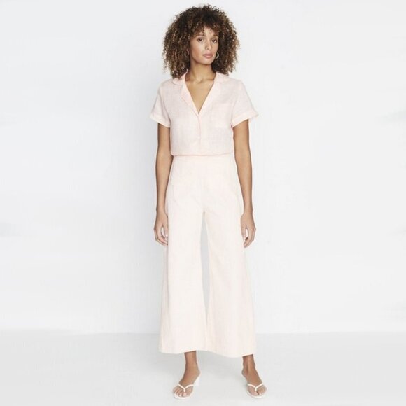 NWT Faithfull the Brand pink corduroy wide leg pants, 4 - Picture 2 of 11